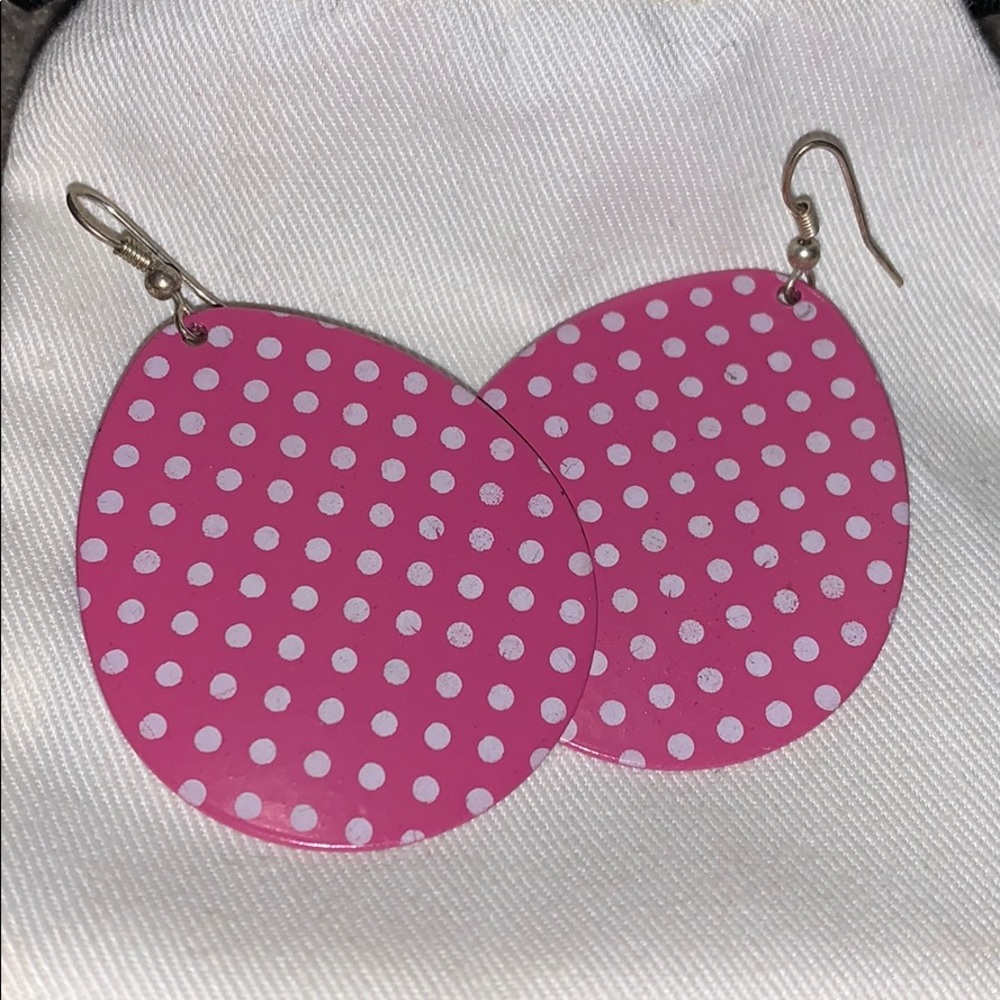 Barely worn, clean pink earrings